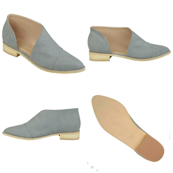 Journee Collection Quelin D'Orsay Shoe Blue Faux Leather - Picture 2 of 11